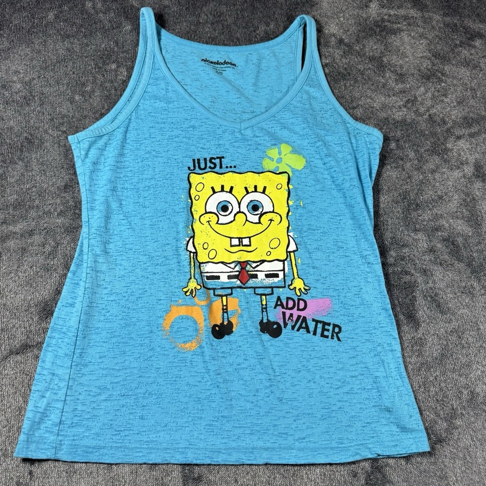 Nickelodeon Spongebob Squarepants Teen XL 15/17 Tank Top‎ Racerback Hot Topic